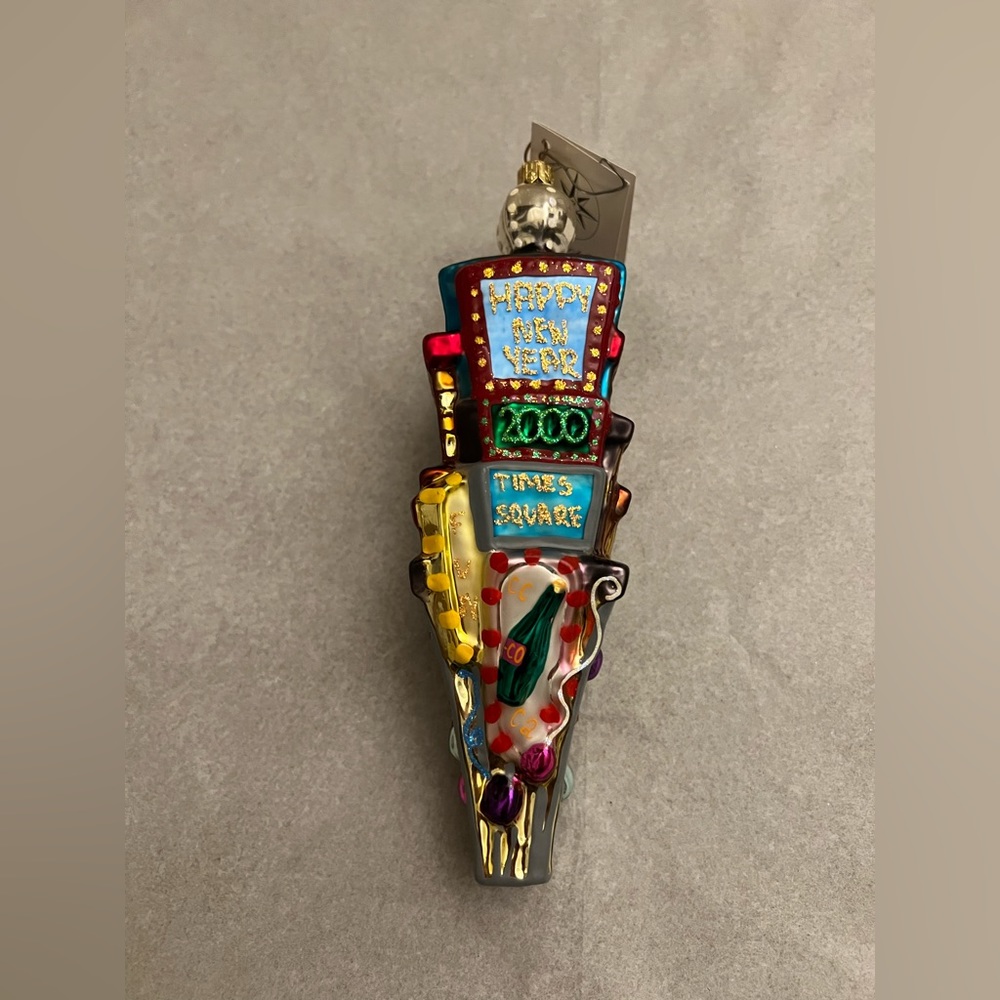 Christopher Radko ornament. Times Square dated ornament. 2000. Like New.
